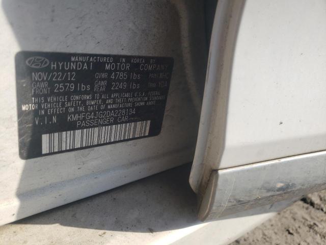 Photo 10 from auction – 2013 HYUNDAI AZERA with VIN KMHFG4JG2DA228134