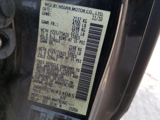Photo 10 from auction – 2011 NISSAN FRONTIER S with VIN 1N6BD0CT7BC414085