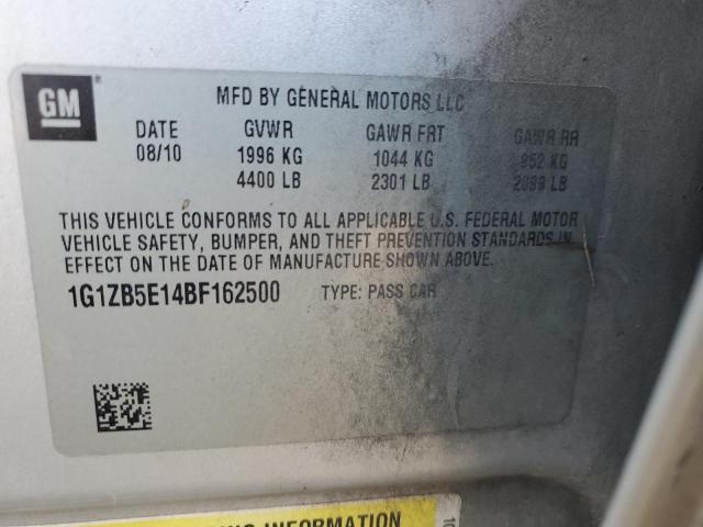 Photo 10 from auction – 2011 CHEVROLET MALIBU LS with VIN 1G1ZB5E14BF162500
