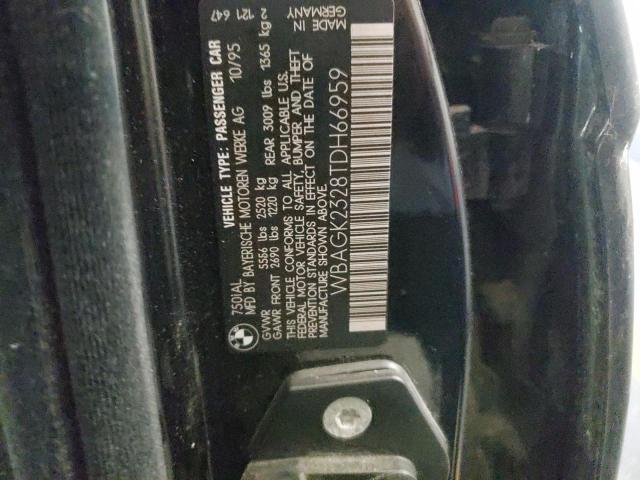 Photo 10 from auction – 1996 BMW 750 IL with VIN WBAGK2328TDH66959