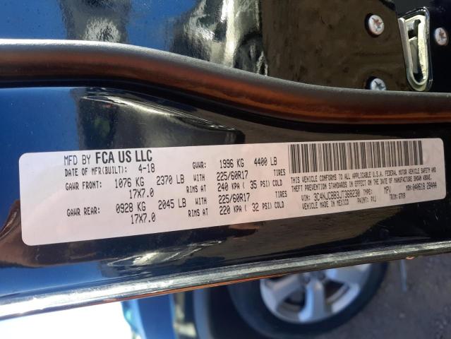 Photo 10 from auction – 2018 JEEP COMPASS LA with VIN 3C4NJCBB3JT368230
