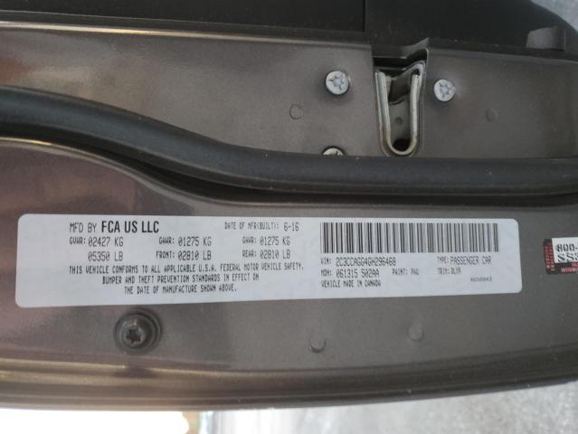 Photo 10 from auction – 2016 CHRYSLER 300 S with VIN 2C3CCAGG4GH296468