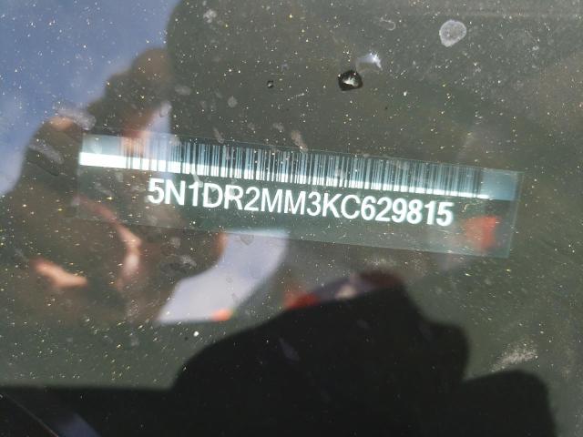 Photo 10 from auction – 2019 NISSAN PATHFINDER with VIN 5N1DR2MM3KC629815