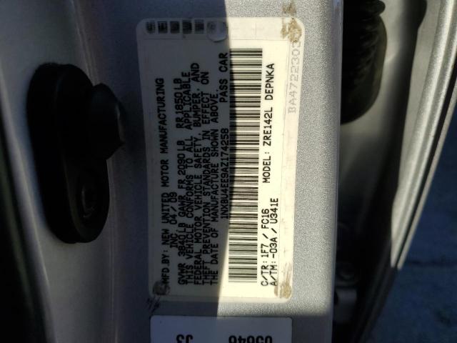Photo 10 from auction – 2010 TOYOTA COROLLA with VIN 1NXBU4EE9AZ174258
