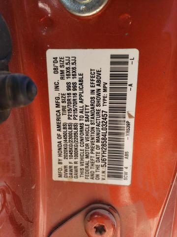 Photo 10 from auction – 2004 HONDA ELEMENT EX with VIN 5J6YH28584L032457