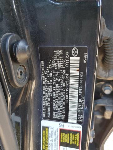 Zdjęcie 10 z aukcji – 2012 TOYOTA CAMRY BASE z VIN 4T4BF1FK7CR205058
