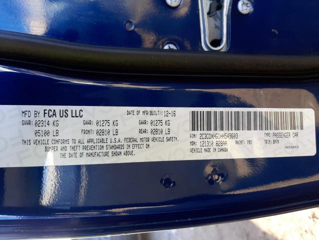 Photo 10 from auction – 2017 DODGE CHARGER SX with VIN 2C3CDXHG1HH549603