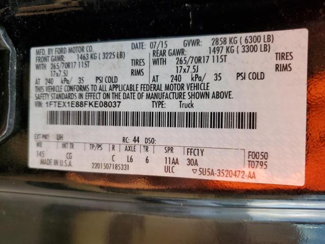 Photo 10 from auction – 2015 FORD F150 SUPER with VIN 1FTEX1E88FKE08037