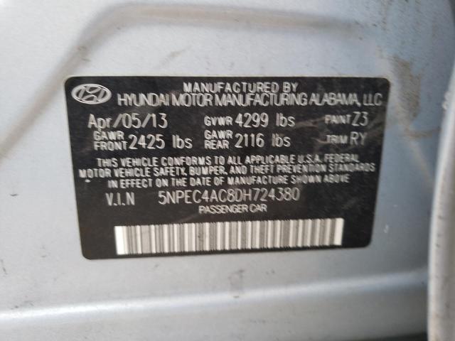 Photo 10 from auction – 2013 HYUNDAI SONATA SE with VIN 5NPEC4AC8DH724380