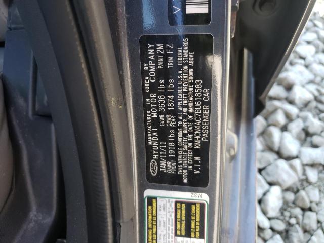 Photo 10 from auction – 2011 HYUNDAI ACCENT GLS with VIN KMHCN4AC7BU618583