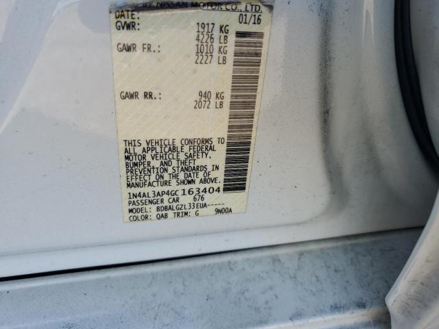 Photo 10 from auction – 2016 NISSAN ALTIMA 2.5 with VIN 1N4AL3AP4GC163404