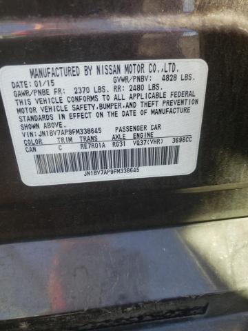 Photo 10 from auction – 2015 INFINITI Q50 BASE with VIN JN1BV7AP9FM338645