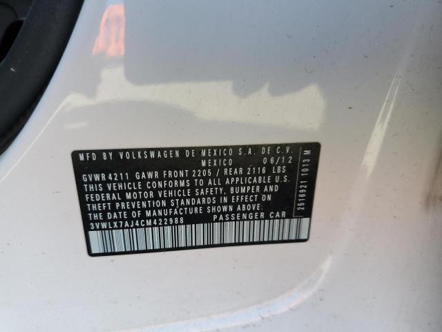 Photo 10 from auction – 2012 VOLKSWAGEN JETTA SEL with VIN 3VWLX7AJ4CM422988