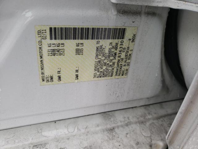 Photo 10 from auction – 2011 NISSAN MAXIMA S with VIN 1N4AA5AP0BC836330