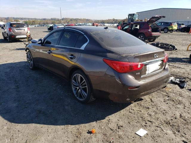 Photo 3 from auction – 2014 INFINITI Q50 BASE with VIN JN1BV7AR5EM681808