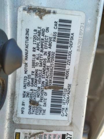 Photo 10 from auction – 2006 TOYOTA COROLLA CE with VIN 1NXBR32E66Z570932