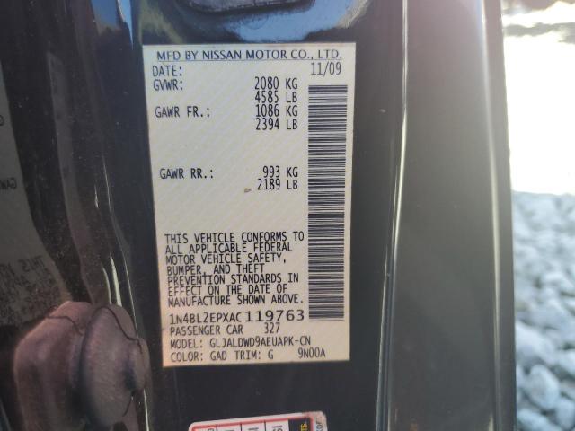 Photo 10 from auction – 2010 NISSAN ALTIMA SR with VIN 1N4BL2EPXAC119763