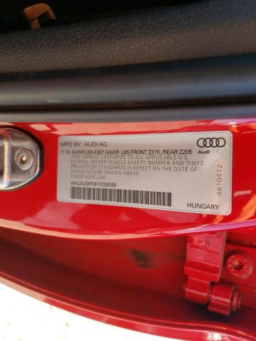 Photo 10 from auction – 2017 AUDI A3 PREMIUM with VIN WAUAUGFF0H1038599