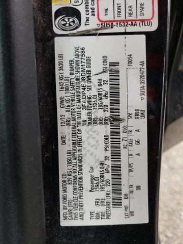 Photo 10 from auction – 2013 FORD FIESTA SE with VIN 3FADP4EJ8DM177586