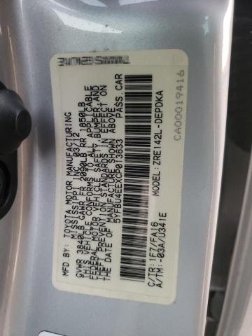 Photo 10 from auction – 2012 TOYOTA COROLLA BA with VIN 5YFBU4EEXCP013633