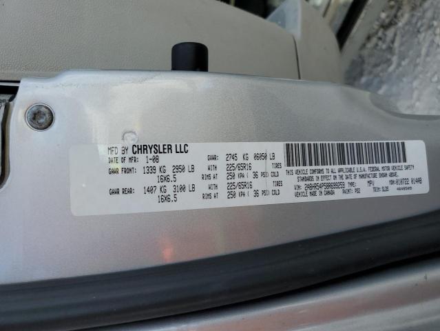Photo 10 from auction – 2008 CHRYSLER TOWN & COU with VIN 2A8HR54P58R699259