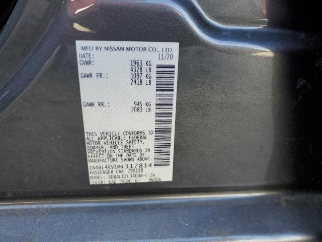 Photo 10 from auction – 2021 NISSAN ALTIMA SL with VIN 1N4BL4EV1MN317814