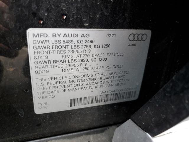Photo 10 from auction – 2021 AUDI Q5 PRESTIG with VIN WA1CAAFYXM2058148