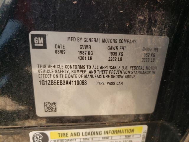 Photo 10 from auction – 2010 CHEVROLET MALIBU LS with VIN 1G1ZB5EB3A4110083