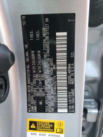 Photo 10 from auction – 2019 TOYOTA HIGHLANDER with VIN 5TDZZRFH4KS297174