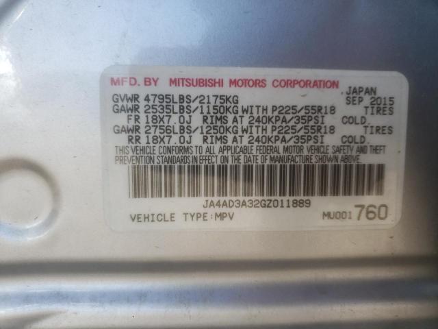 Photo 10 from auction – 2016 MITSUBISHI OUTLANDER with VIN JA4AD3A32GZ011889