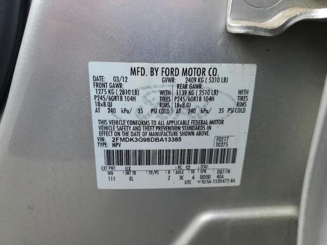 Photo 10 from auction – 2013 FORD EDGE SE with VIN 2FMDK3G98DBA13385