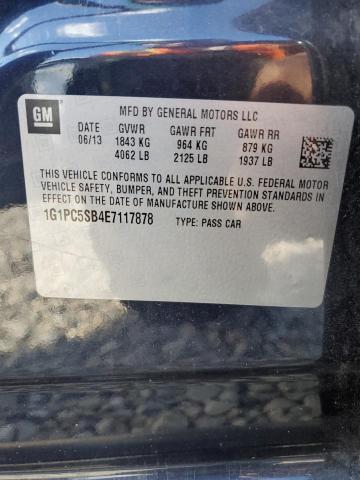 Photo 10 from auction – 2014 CHEVROLET CRUZE LT with VIN 1G1PC5SB4E7117878