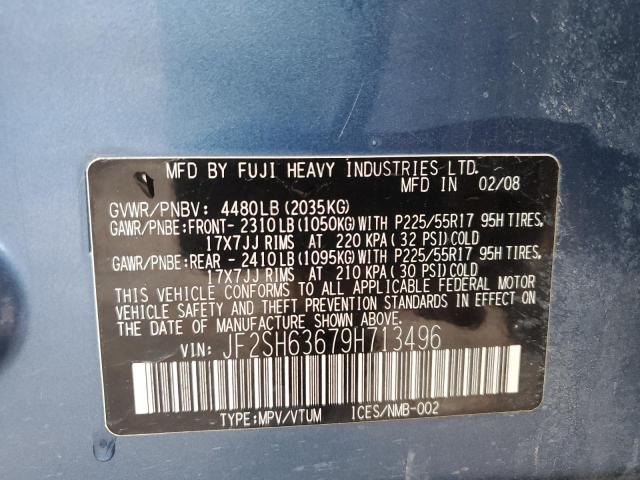 Photo 10 from auction – 2009 SUBARU FORESTER 2 with VIN JF2SH63679H713496