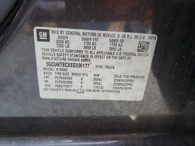 Photo 10 from auction – 2014 CHEVROLET SILVERADO with VIN 3GCUKTECXEG506177