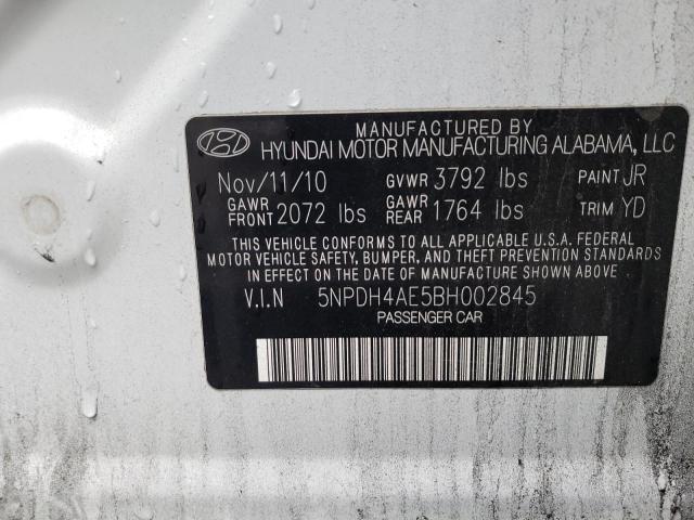 Photo 10 from auction – 2011 HYUNDAI ELANTRA GL with VIN 5NPDH4AE5BH002845