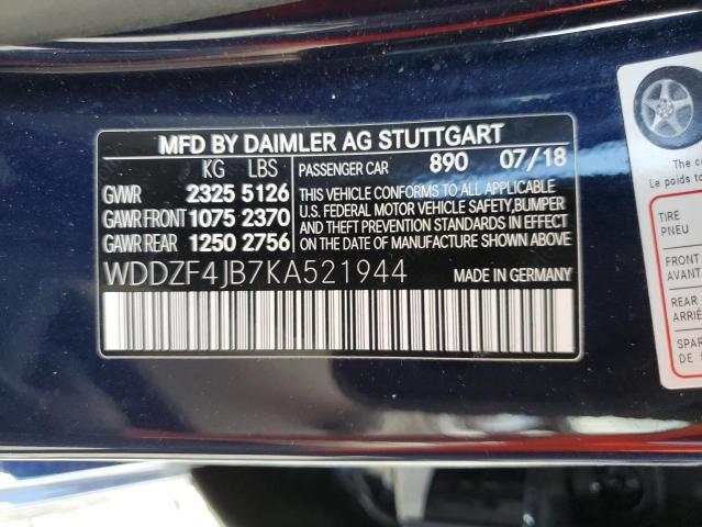 Photo 10 from auction – 2019 MERCEDES-BENZ E 300 with VIN WDDZF4JB7KA521944