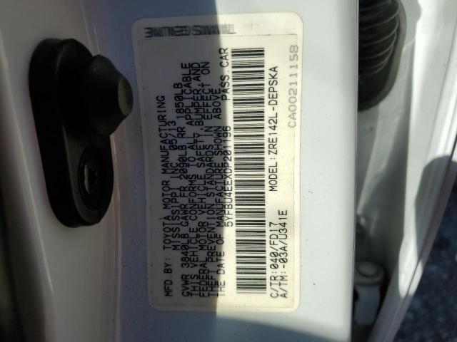 Photo 10 from auction – 2013 TOYOTA COROLLA BA with VIN 5YFBU4EEXDP201196