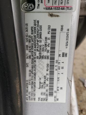 Photo 10 from auction – 2011 FORD FIESTA SES with VIN 3FADP4FJ3BM213048