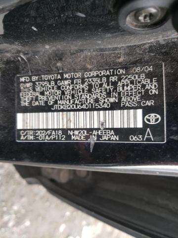 Photo 10 from auction – 2004 TOYOTA PRIUS with VIN JTDKB20U640115340