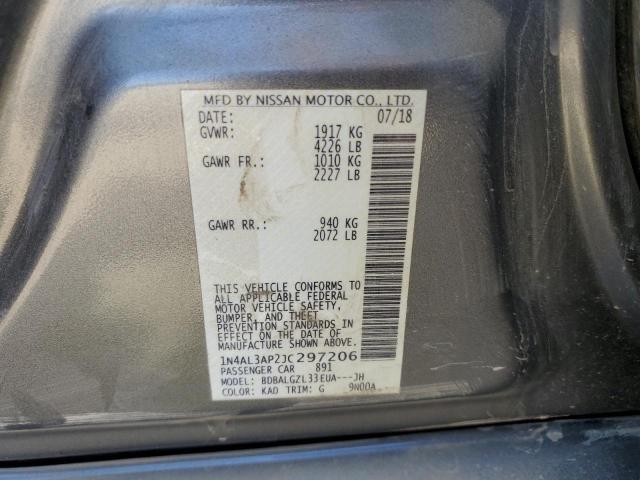 Photo 10 from auction – 2018 NISSAN ALTIMA 2.5 with VIN 1N4AL3AP2JC297206