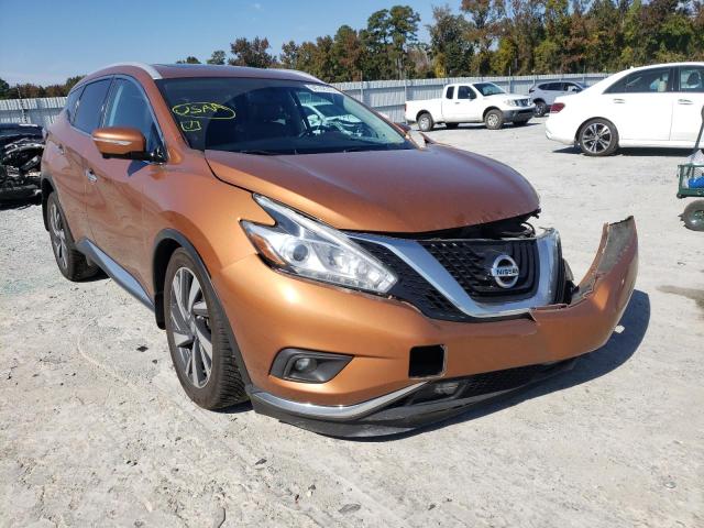 NISSAN MURANO S 2015 with VIN 5N1AZ2MH1FN280010 - Photo from auction