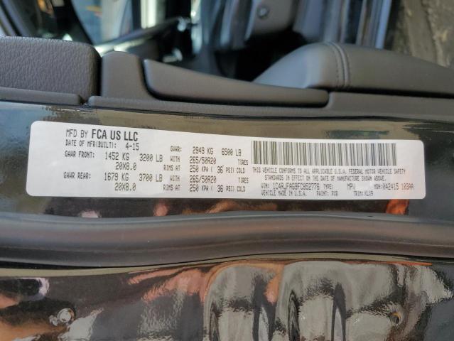 Photo 10 from auction – 2015 JEEP GRAND CHER with VIN 1C4RJFAG9FC852776