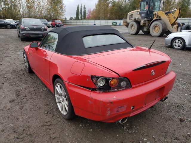 Photo 3 from auction – 2004 HONDA S2000 with VIN JHMAP21434T000025