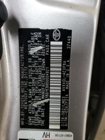 Photo 10 from auction – 2013 TOYOTA AVALON HYB with VIN 4T1BD1EB8DU004921