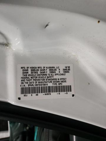 Photo 10 from auction – 2003 HONDA ODYSSEY EX with VIN 5FNRL18973B018914