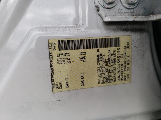 Photo 10 from auction – 2012 NISSAN ALTIMA BAS with VIN 1N4AL2AP3CN565455