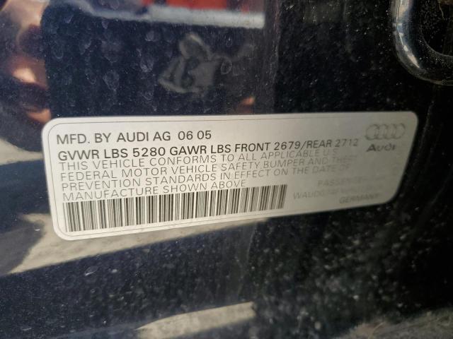 Photo 10 from auction – 2006 AUDI A6 3.2 QUA with VIN WAUDG74FX6N023878