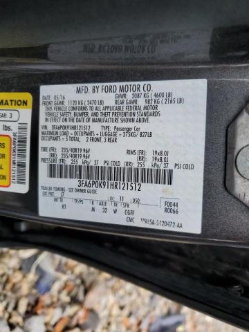 Photo 10 from auction – 2017 FORD FUSION TIT with VIN 3FA6P0K91HR121512