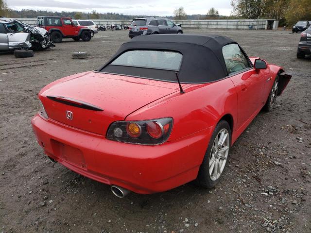 Photo 4 from auction – 2004 HONDA S2000 with VIN JHMAP21434T000025