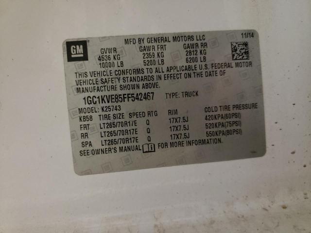 Photo 10 from auction – 2015 CHEVROLET SILVERADO with VIN 1GC1KVE85FF542467